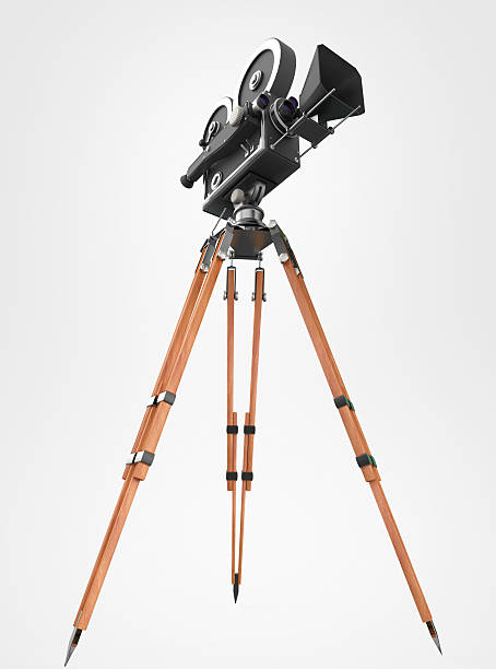 istock vintage retro movie camera tripod mount isolated on white high 512118002