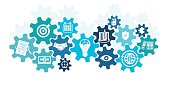 istock Business icons in cog wheel 512118510