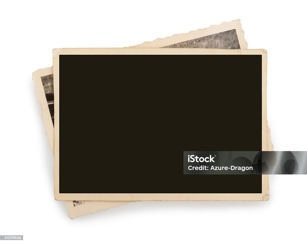 Blank vintage photo paper isolated - Royalty-free Foto Stockfoto