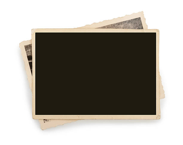 Blank vintage photo paper isolated Blank vintage photo paper isolated torn nobody past brown stock pictures, royalty-free photos & images