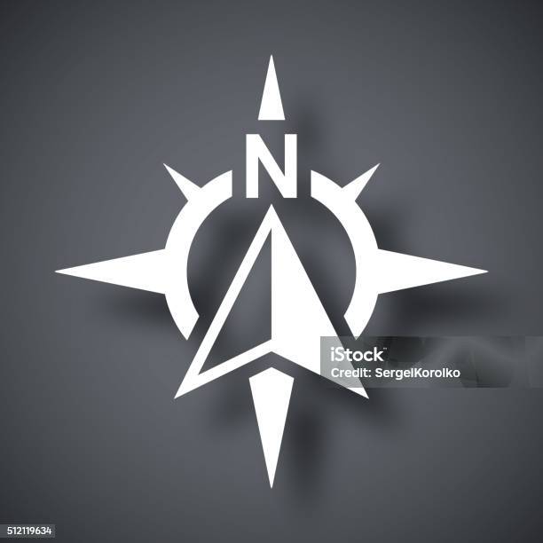 Compass Concept Icon Vector Stock Illustration - Download Image Now - North, Navigational Compass, Vector