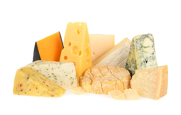 istock Various types of cheese isolated on white 512119744
