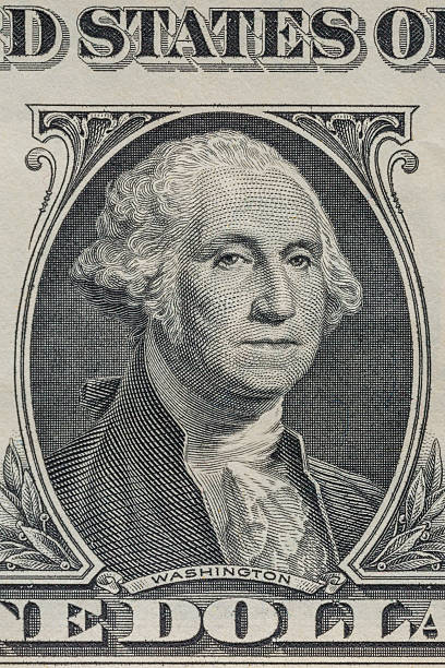 istock Close-up of Portrait one dollar bill 512121064