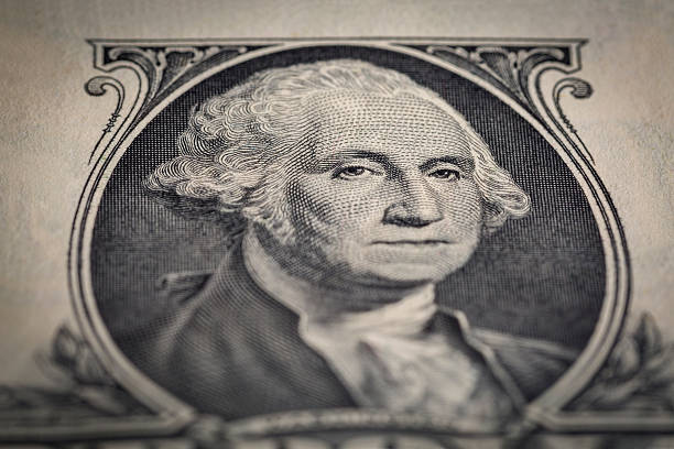 istock Close-up of Portrait one dollar bill 512121318