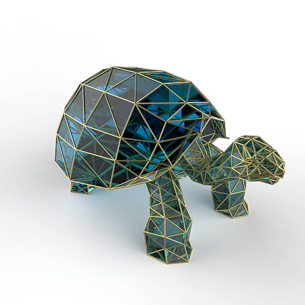 istock shiny luxury crystal sapphire galapagos tortoise with edges framed golden 512122176