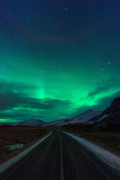 istock amazing night sky in Iceland 512122490