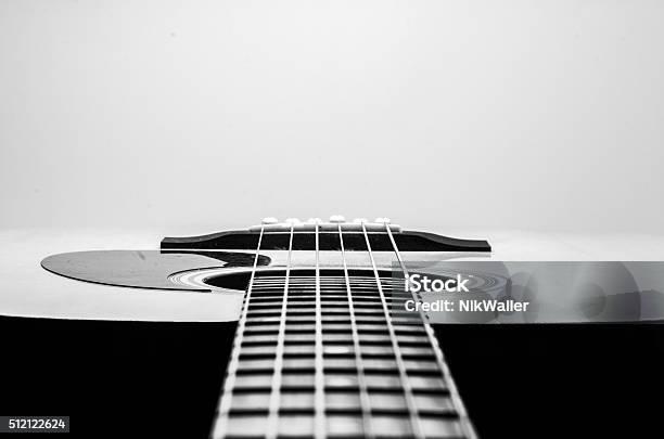 Guitar Strings Close Up Acoustic Guitar Stock Photo - Download Image Now - Abstract, Guitar, Acoustic Guitar