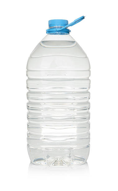 istock Plastic bottle of drinking water isolated on white 512128615