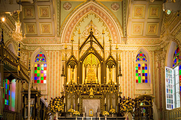inside of the Knights of the Virgin church located in Tocancipá Colombia