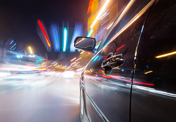 istock car on the road with motion blur background 512129587