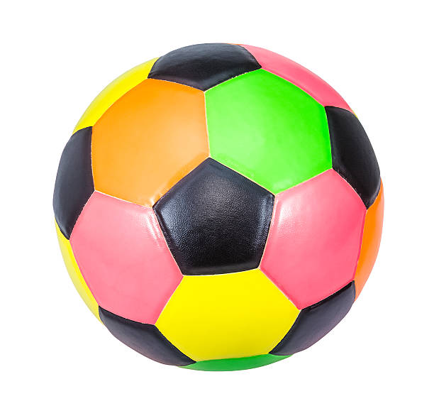 istock Colorful soccer ball isolated on white background 512130393