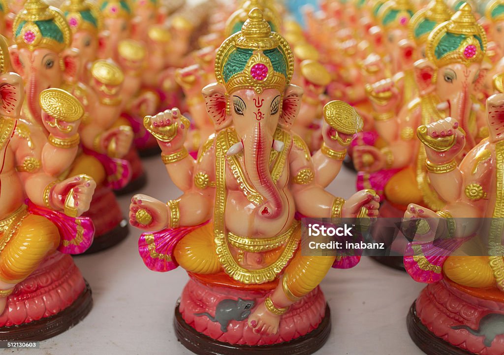 Ganesha Statue Ganesh Idols for sale on the occasion of Ganesh festival Art Product Stock Photo