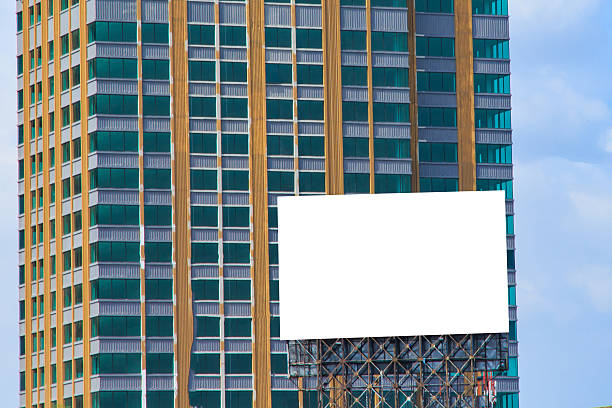 istock Blank Billboard ready for new Advertisement near Office Building 512131319