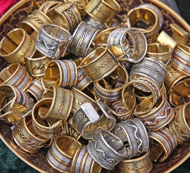 istock pile ethnic rings sold at local market 512133043