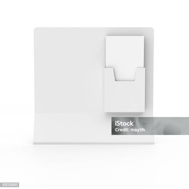 Blank Holder With Leaflets Or Dl Size Flyers Stock Photo - Download Image Now - Flyer - Leaflet, Kiosk, Brochure