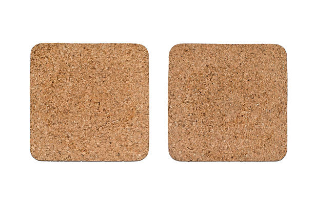 istock Coasters made of cork on white underground 512133957
