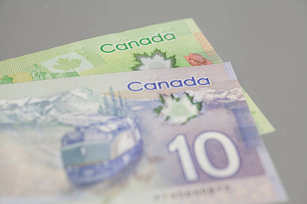 istock Canadian 10 and 20 dollars bank notes 512143750