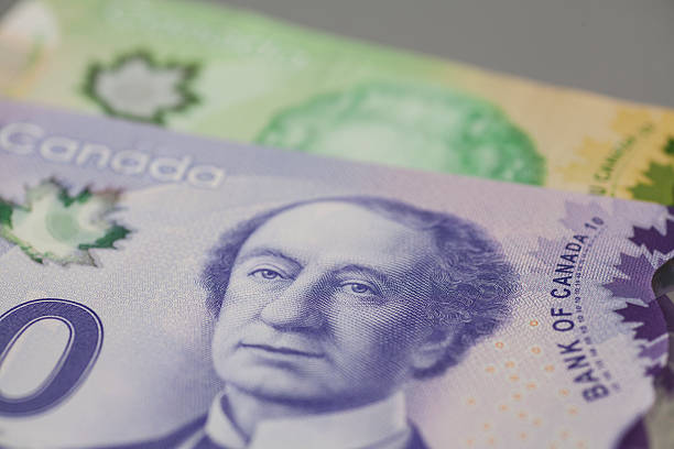 istock Canadian 10 and 20 dollars bank notes 512143980