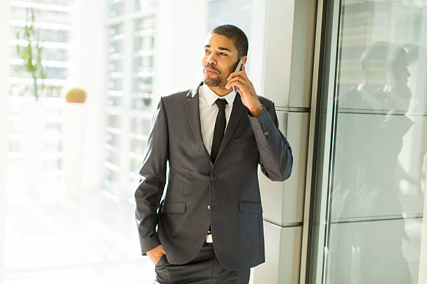 istock Young black man in the office 512146186