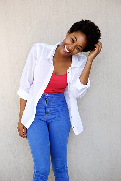istock Young african woman laughing 512147672