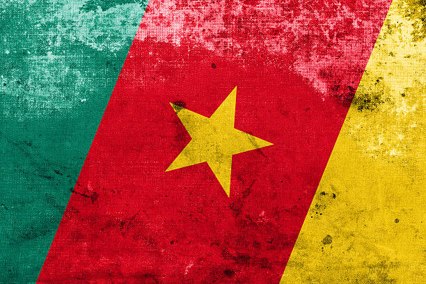 Cameroon Flag with a vintage and old look Cameroon Flag with a vintage and old look yaounde photos stock pictures, royalty-free photos & images