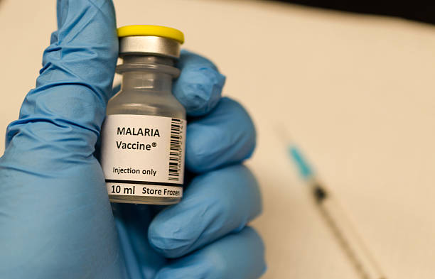 Malaria vaccine stock photo
