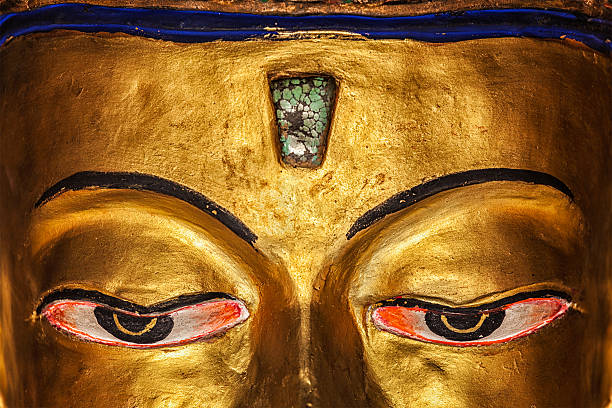 istock Eyes of Maitreya Buddha  close up 512154002