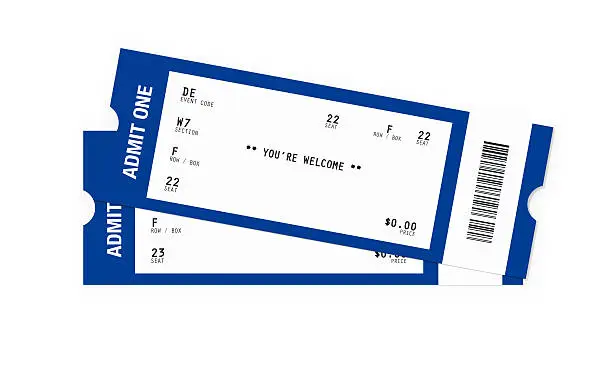 Photo of Ticket Sampler : Blank Event Tickets