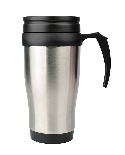 istock Aluminum thermos mug isolated on white 512154705