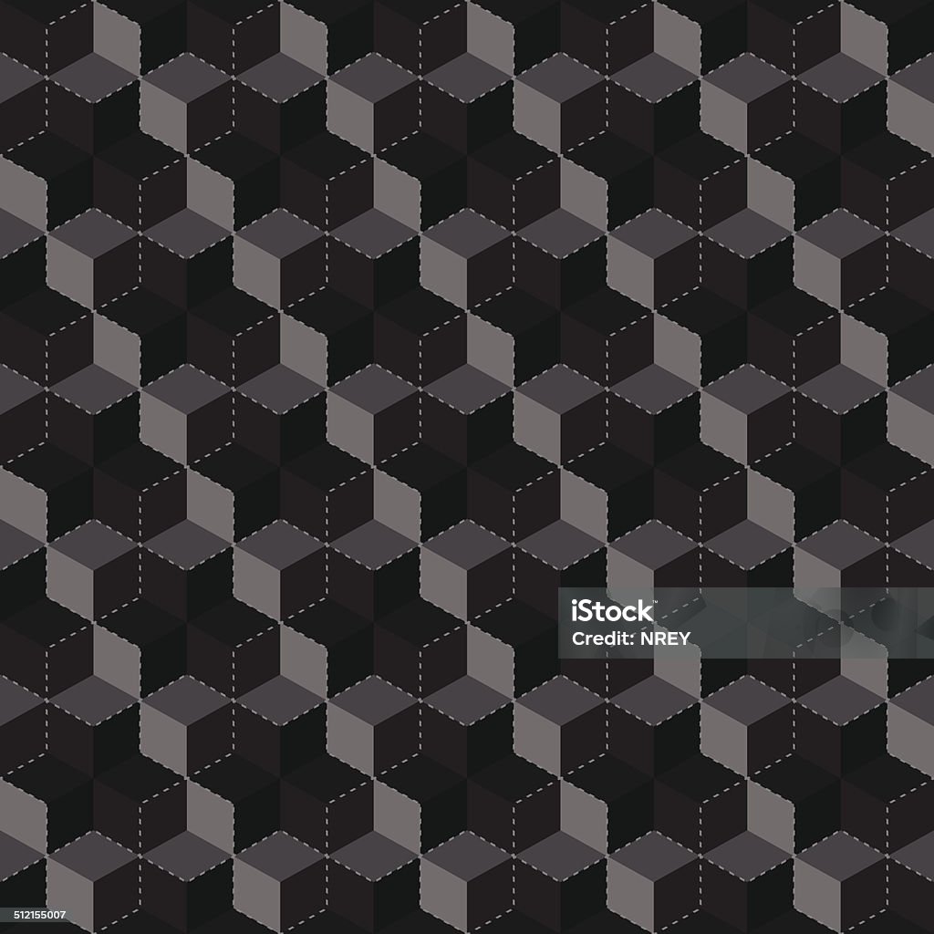 Cube Pattern Bitmap Cube Seamless Pattern Stock Illustration - Download Image Now ...