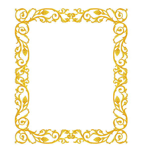 istock Ornament elements, vintage gold floral designs 512155056