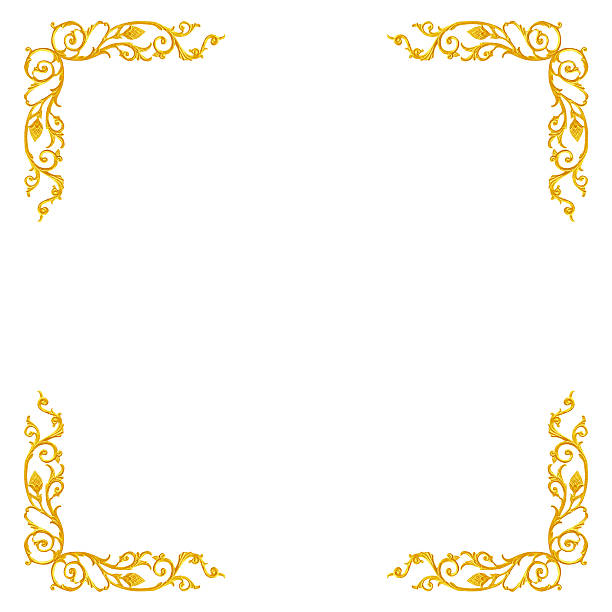 istock Ornament elements, vintage gold floral designs 512155074