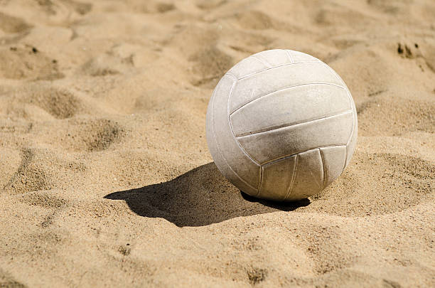 istock Volleyball in the sand 512155581