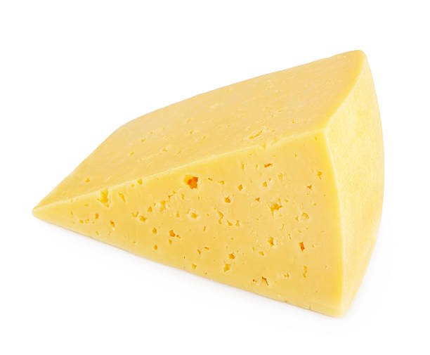 istock piece of cheese isolated on a white background 512155619