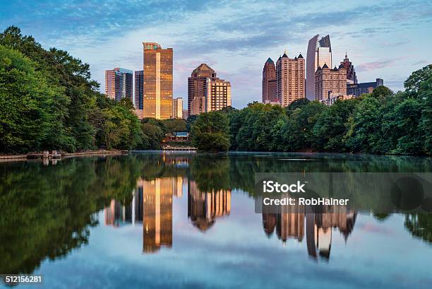 Skyline Of Downtown Atlanta Georgia Stock Photo - Download Image Now - Atlanta - Georgia, Urban Skyline, Sunrise - Dawn