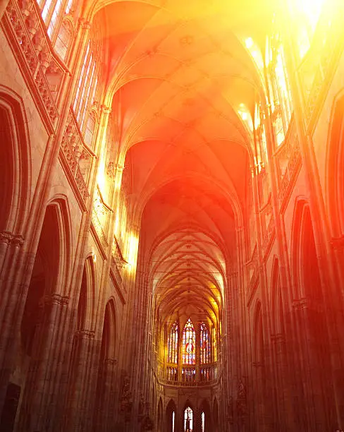 Photo of Interior of St. Vitus Cathedral, Prague, Czech Republic