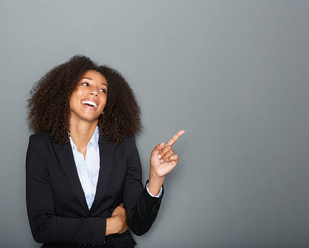 istock Business woman pointing finger 512157953