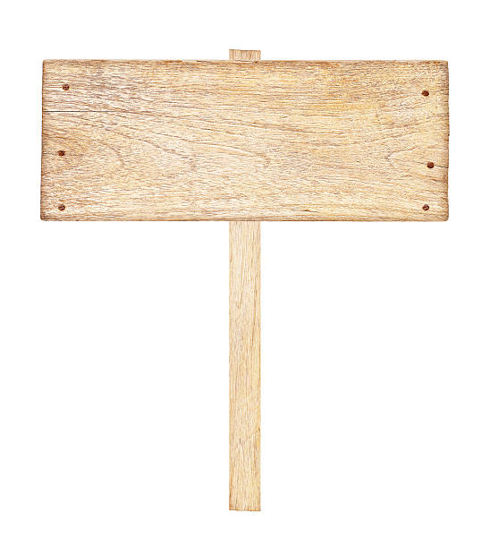 istock Wooden sign isolated on white background. 512160366