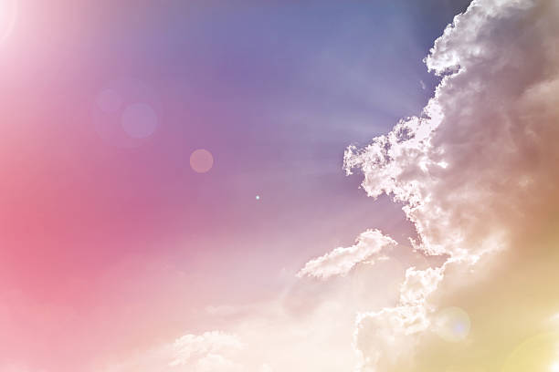 istock Abstract colourful dreamy sky with romantic soft mood 512161914