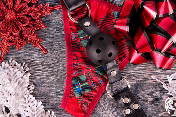 sexy geschenk für weihnachten - panties thong women sensuality stock-fotos und bilder