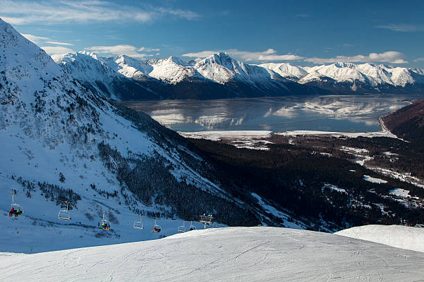 alyeska modo de exibição - girdwood - fotografias e filmes do acervo