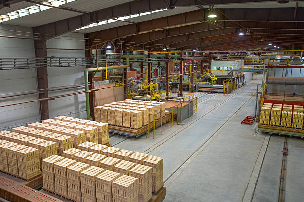 istock Brickyard. Production hall with special equipment 512165654