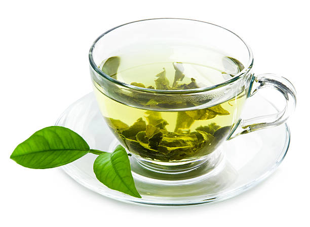 Green tea. Green tea isolated on white background. green tea stock pictures, royalty-free photos & images
