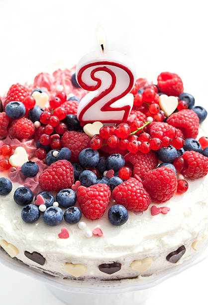 istock Homemade creamy cake decorated with fresh berries 512174209