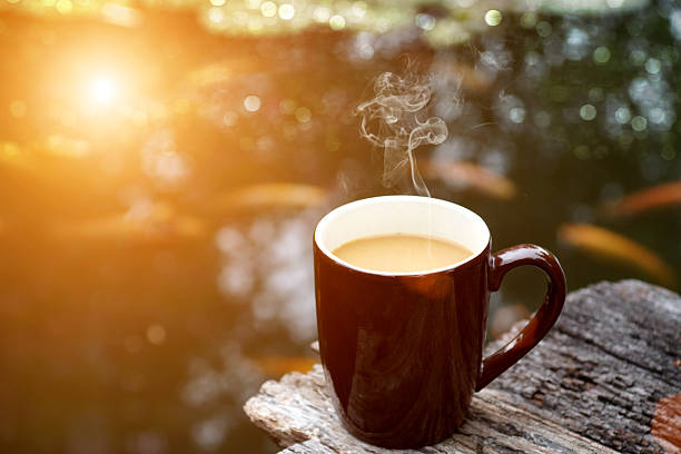istock morning coffee with dark glass. 512174233