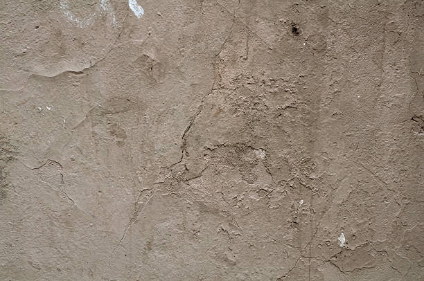 istock Texture of wall covered with gray stucco 512174853