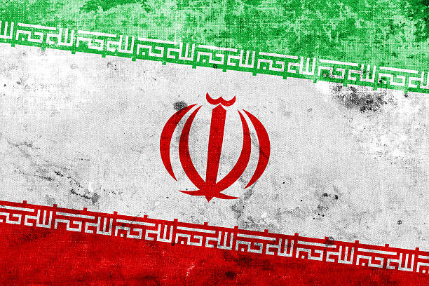 istock Iran Flag with a vintage and old look 512175189