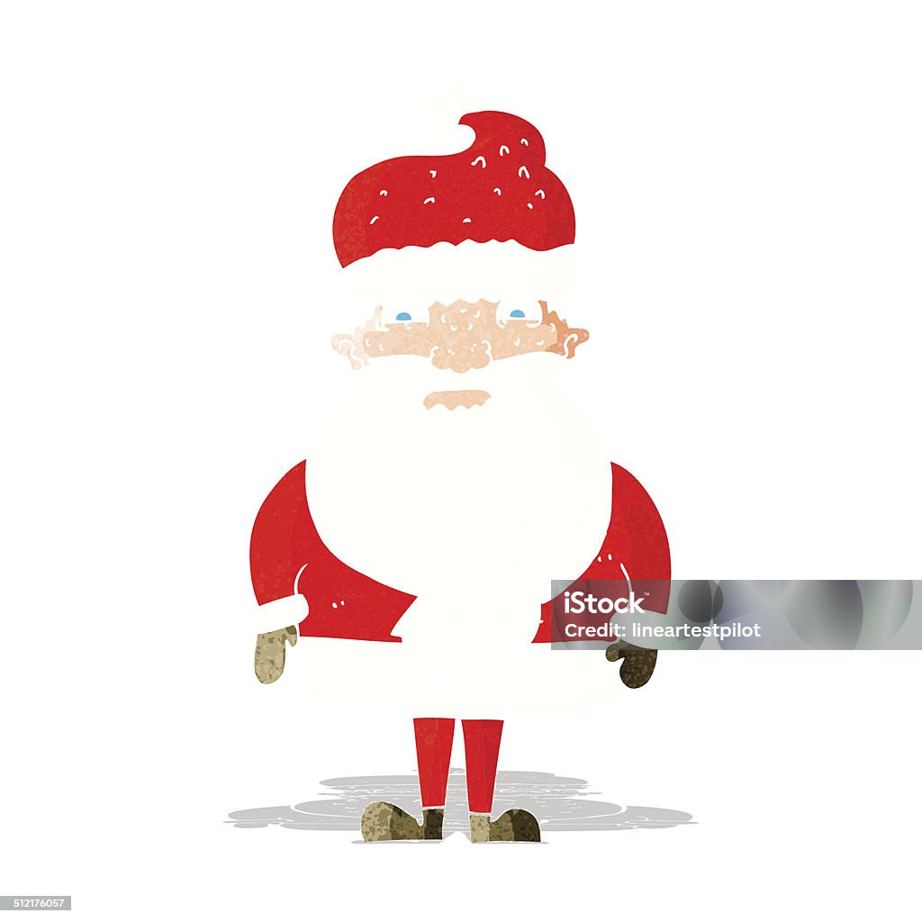 Cartoon Grumpy Santa Claus Stock Illustration - Download Image Now ...