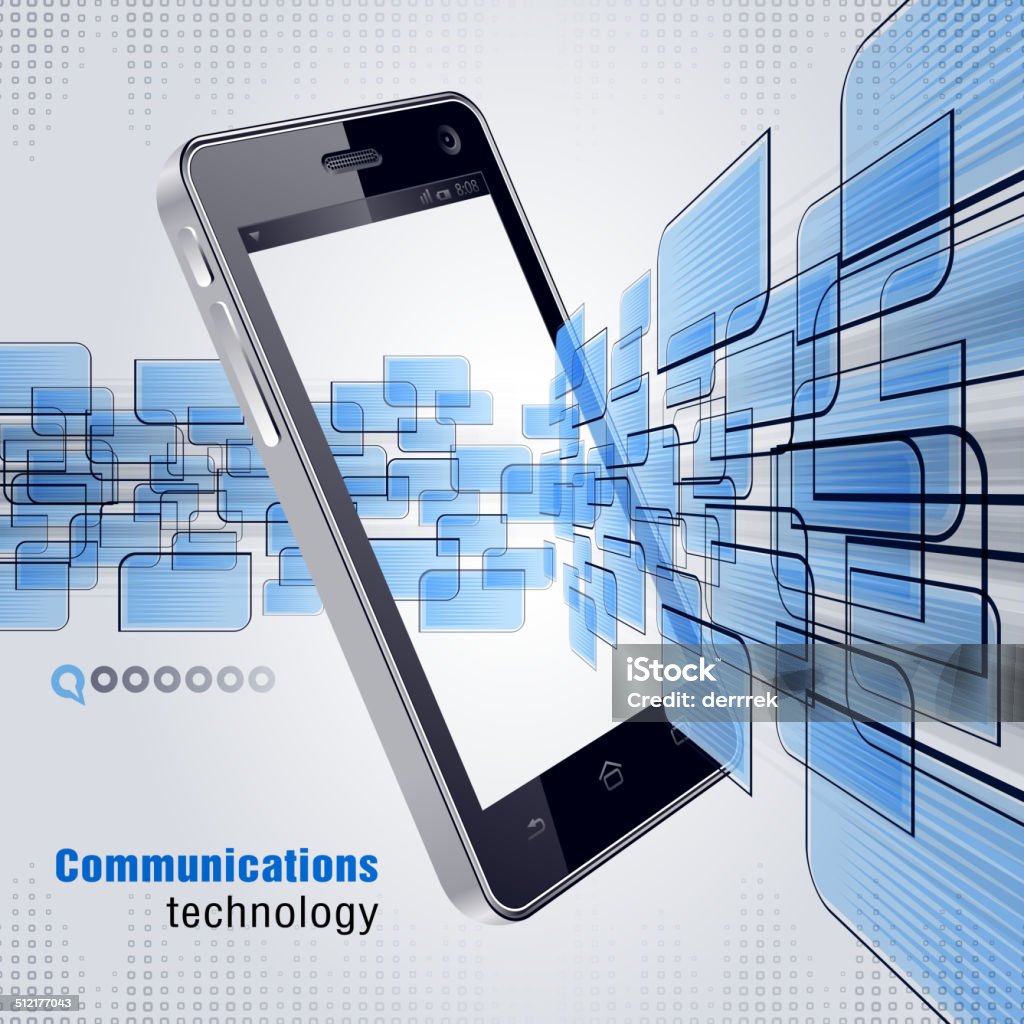 Коммуникационных технологии - Векторная графика Абстрактный роялти-фри