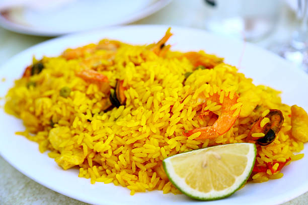 istock Paella, famous spanish food 512183481